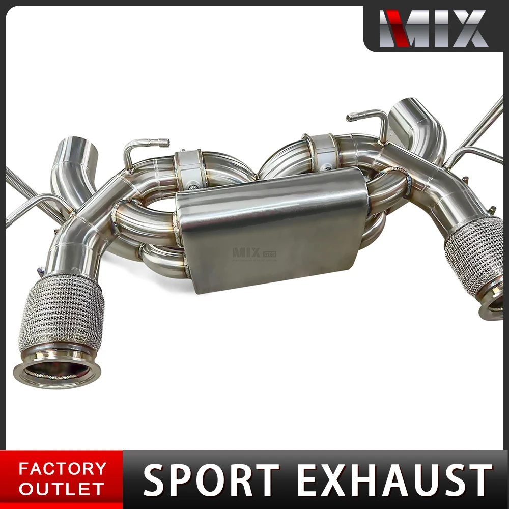 

For Lamborghini Huracan EVO stainless steel ＆ titanium cat-back exhaust with valve performance exhaust system