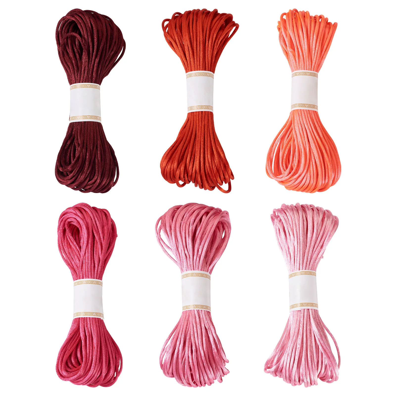 

3mm 6 Bundles Polyester Embroidery Floss Cross Stitch Threads Mixed Color For Making DIY Jewelry Necklace Bracelet Earring Craft