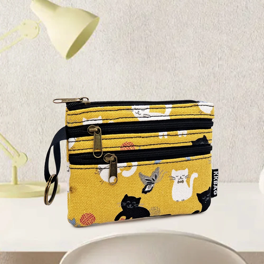 New Waterproof Coin Bag Short Zipper Simple Purse Multi-function Organizer