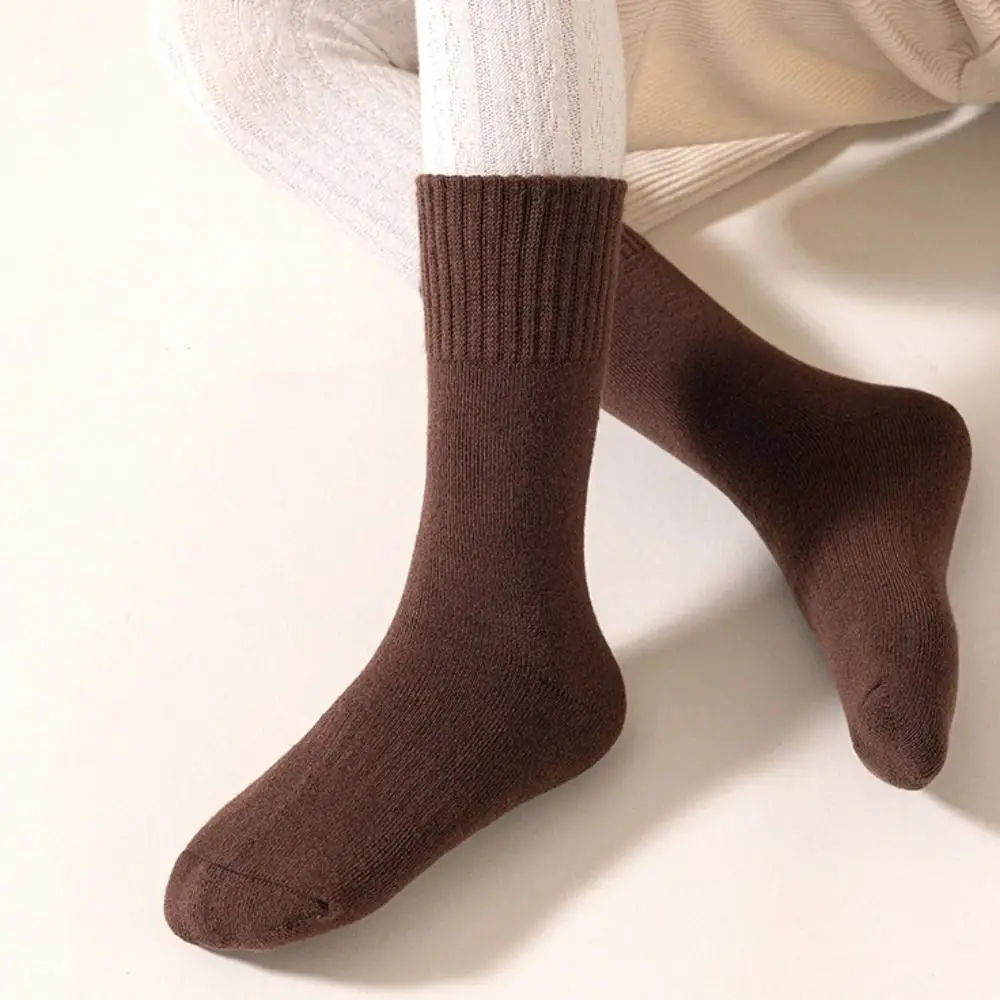 5Pairs Soft Short Tube Thicken Socks Sleeping Cute Girls Floor Socks Hosiery Warm Children's Winter Socks Children