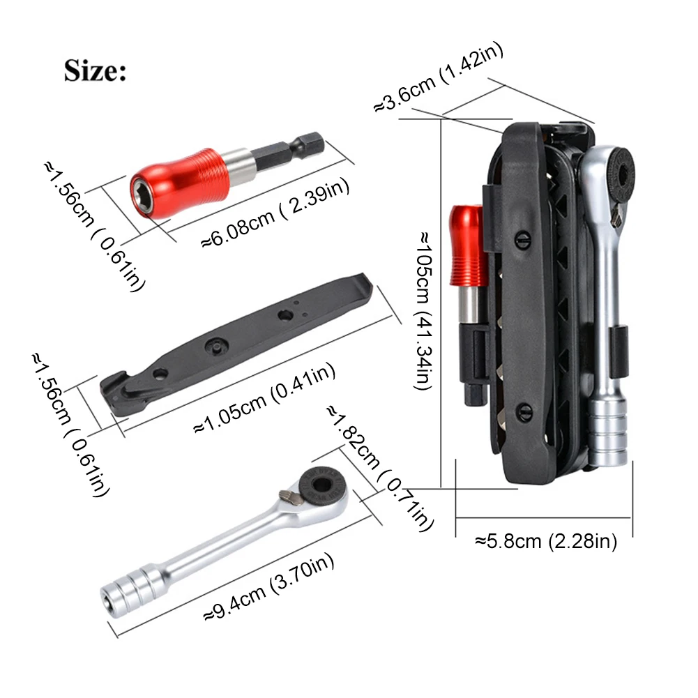 Ratsche Multi Funktion Reparatur Werkzeuge Set Quick Release Multifunktionale Ratsche Werkzeug Set Radfahren Zubehör
