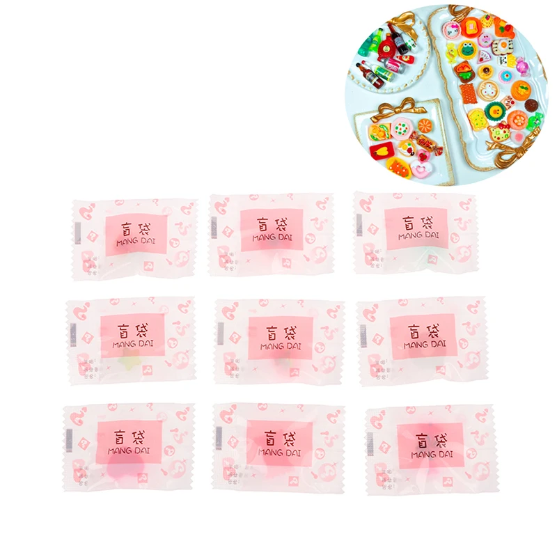 

10pcs DollHouse Miniature Supermarket Blind Bag Miniature Food Model Toys