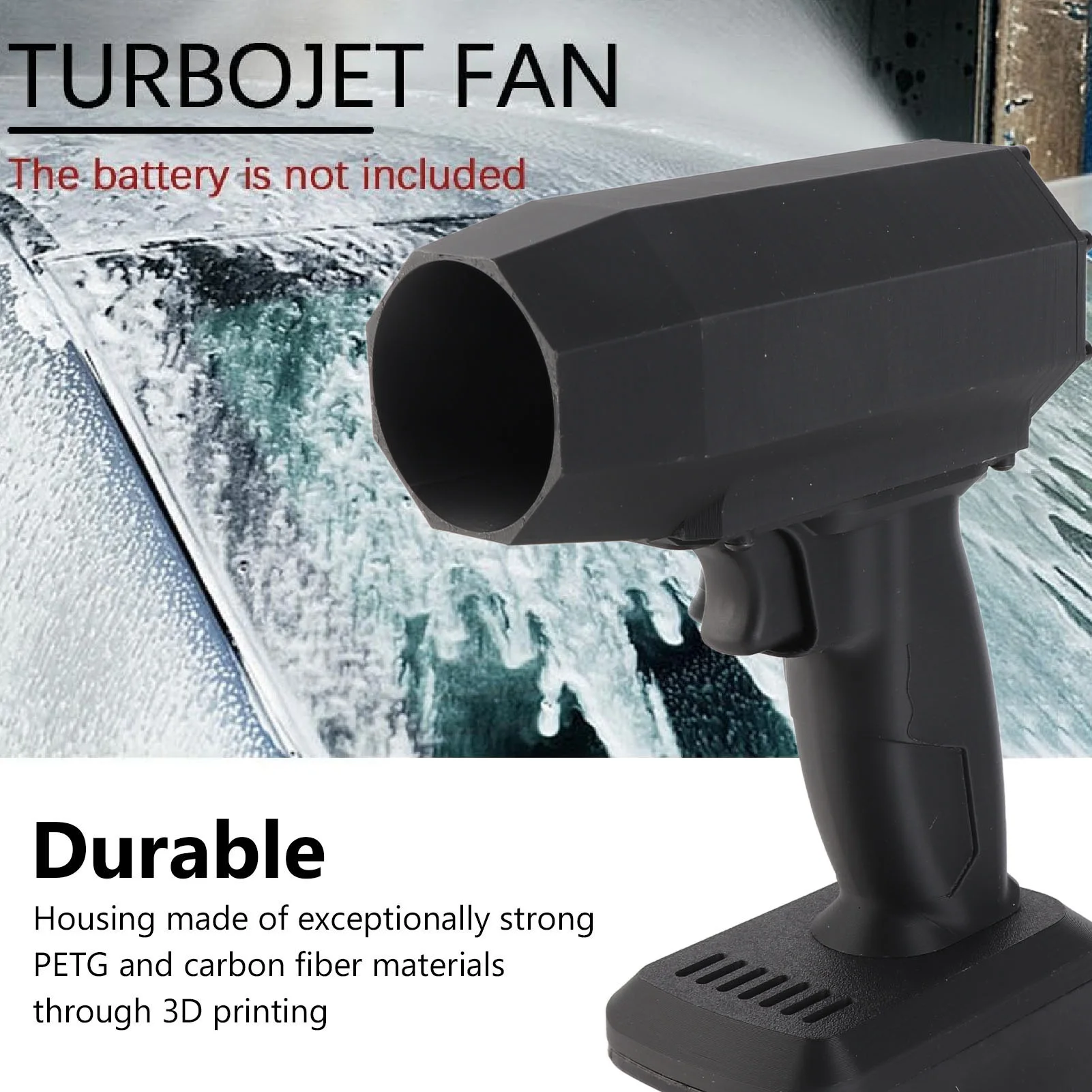 Peniup Listrik PETG 150000RPM Turbofan Kecepatan Tinggi Tanpa Kabel, Penyedot Debu Portabel untuk Pembersihan Mobil, Berkemah di Luar Ruangan, Pistol Tiup