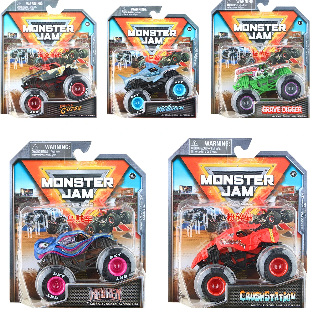 Monster Jam official DieCast Trust Series Happy Children Toy Boys Toys and Motorcycle Children\'s Car Collection Car Toy Models