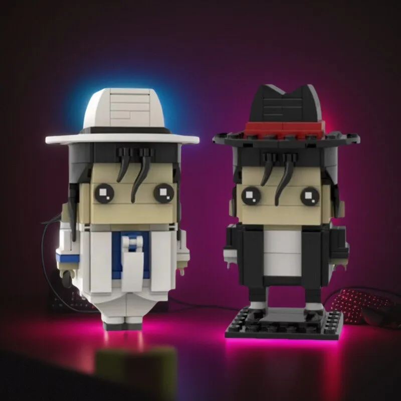 

Famous Singer Superstar Bricksheadz MOC Jackson Michael Building Block Model Children's Educational Assembly Toys Birthday Gift