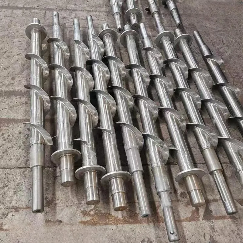 Imagem -03 - Auger Parafuso para Transportador Voo Contínuo Auger Fabricação Oem Personalizado Aço Inoxidável
