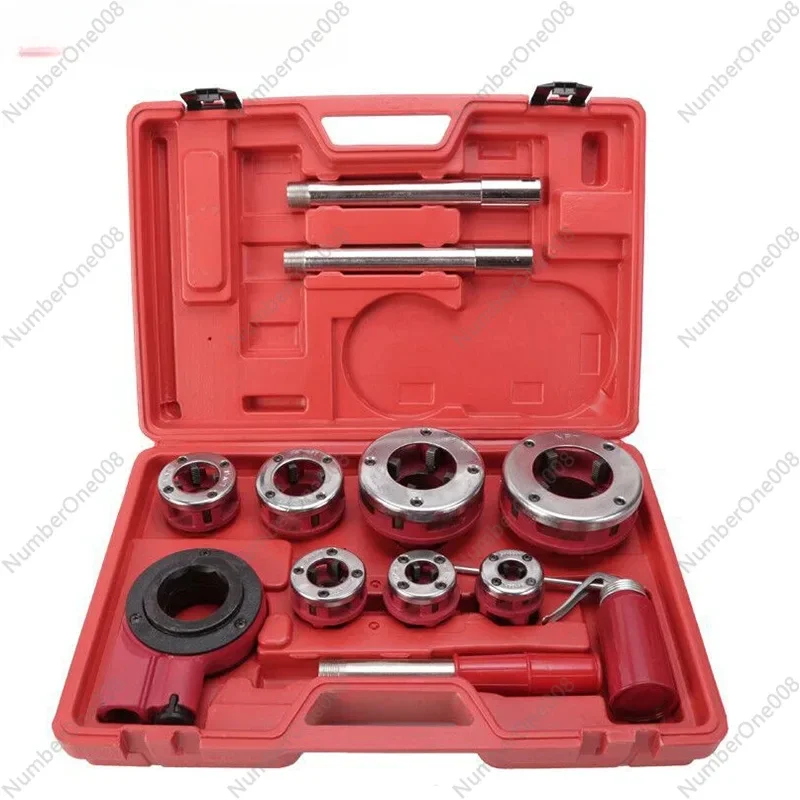 

Practical Durable 1/8 to 2 Inch Pipe Threading Machine Hand Tool Set for Thread Cutting and Repair