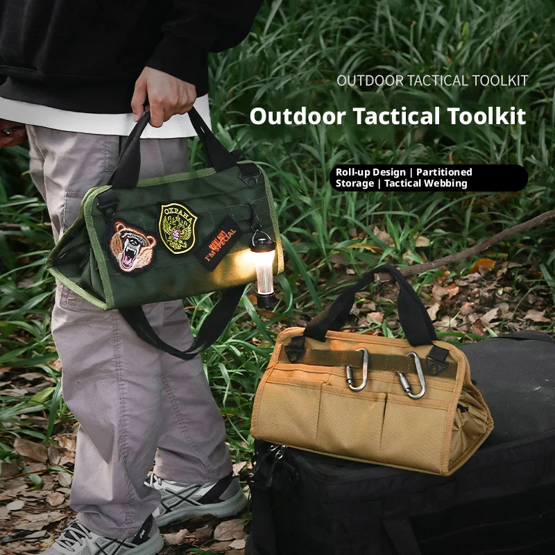 

Outdoor Camping Travel Tent Storage Bag Foldable Duffel Organizer Tote Waterproof Oxford Cloth Hiking Picnic Handbag Accessories