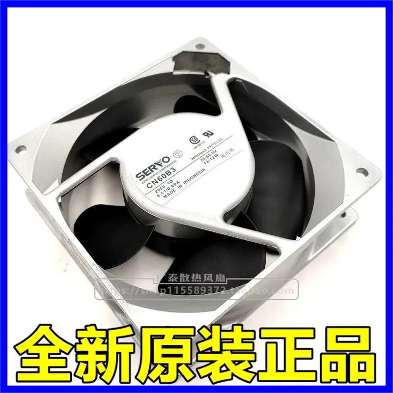 for Panasonic OTC Robot Fan SERVO CN60B3 12038 200V 14/12W New Replacement Cooling Fan for Industrial Automation Equipment