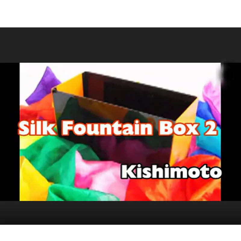 

Silk Fountain Box 2 Magic Tricks Magia Magie Close Up Stage Accessories lllusions Mentalism Props