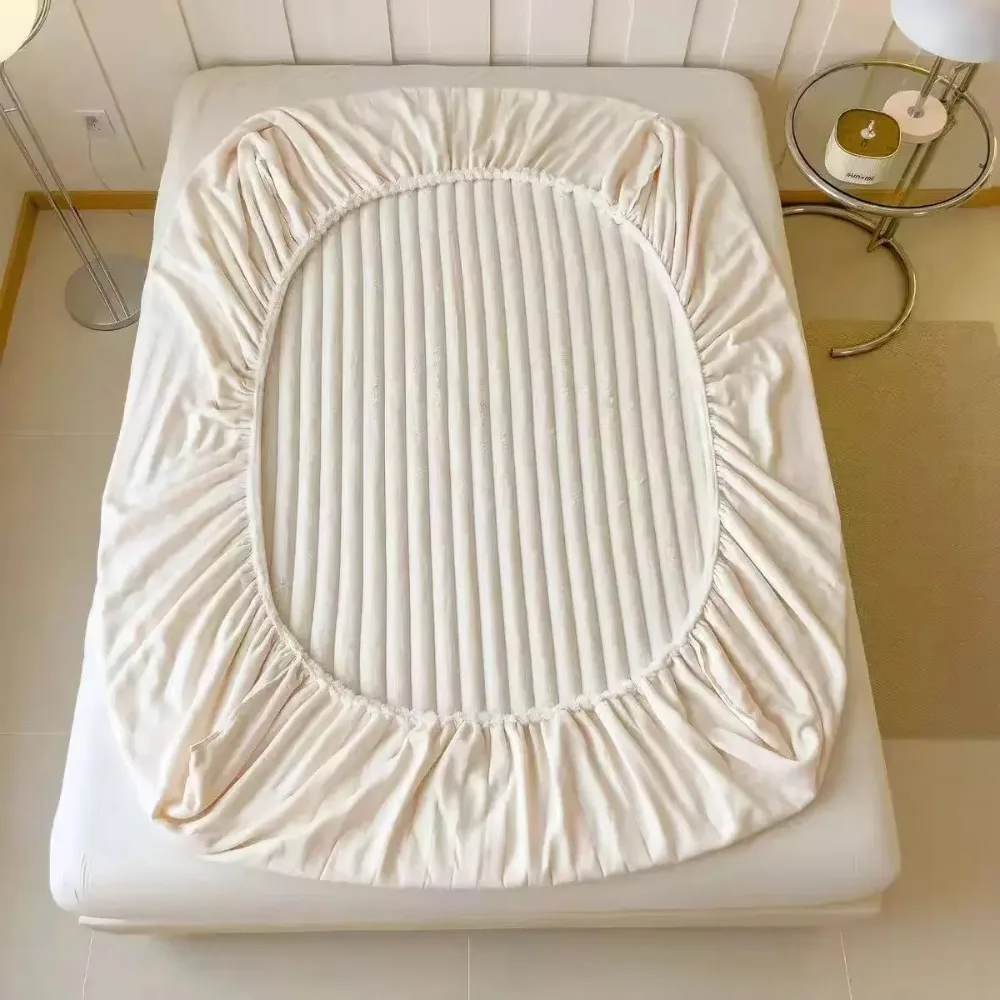 

Универсальный наматрасник, однотонный теплый наматрасник, эластичная лента, моющаяся зимняя простыня для спальни