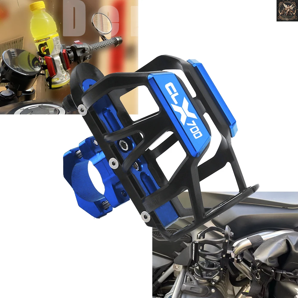 For CFMOTO CLX-700 CLX 700 700CLX Motorcycle Accessories Beverage Water Bottle Drink Cup Holder Alloy Supplies Equipments