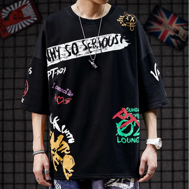 Hot Sale Men's T-Shirt Summer Short Sleeve Top Harajuku Graphic 3d Shirt Tees O-Neck Oversized Clothing Loose for Mens 2023 New
