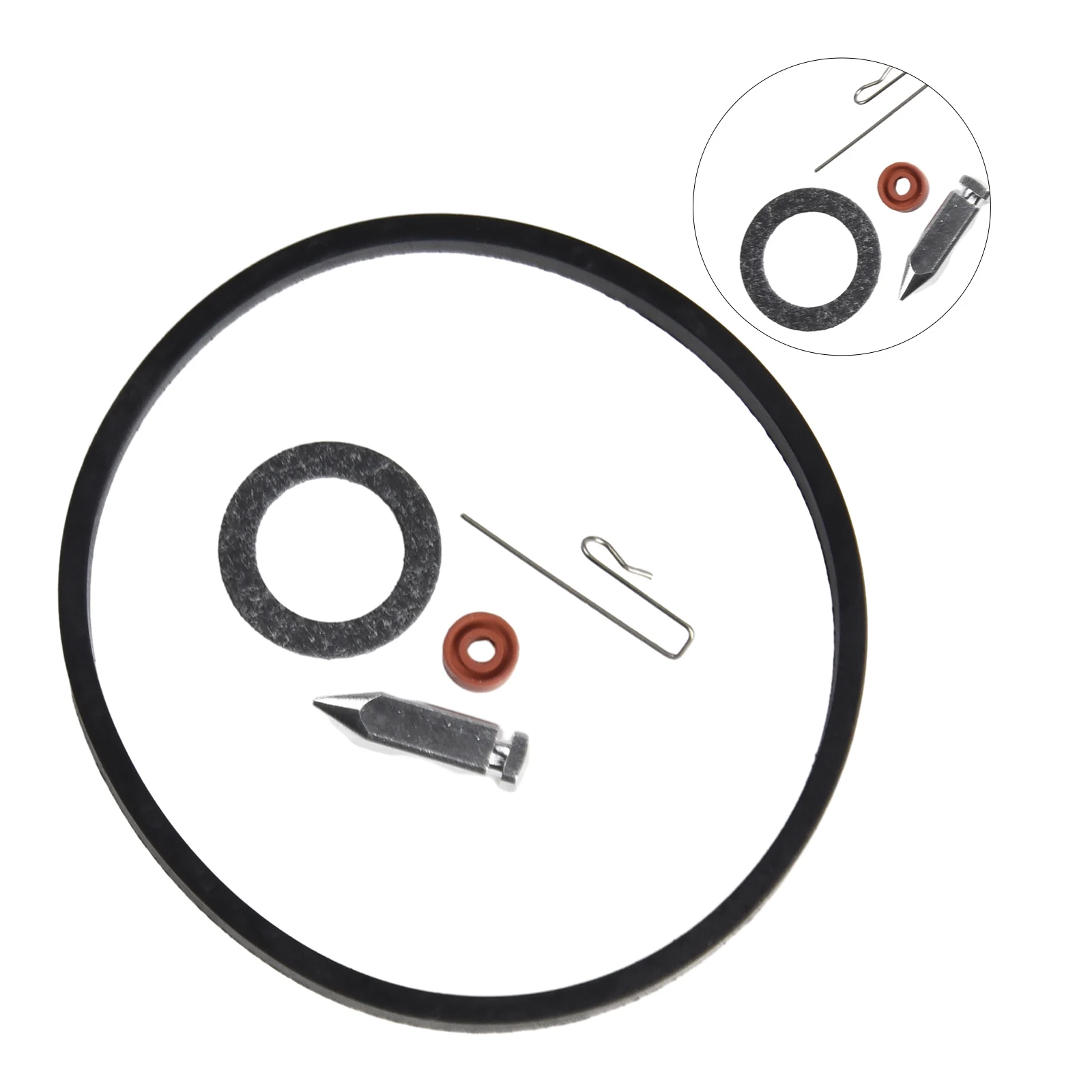 Carburetor Repair Kit For For Tecumseh 631021 Replacement Includes 5 Float Valve Kit Bowl Gasket Needle & Seat