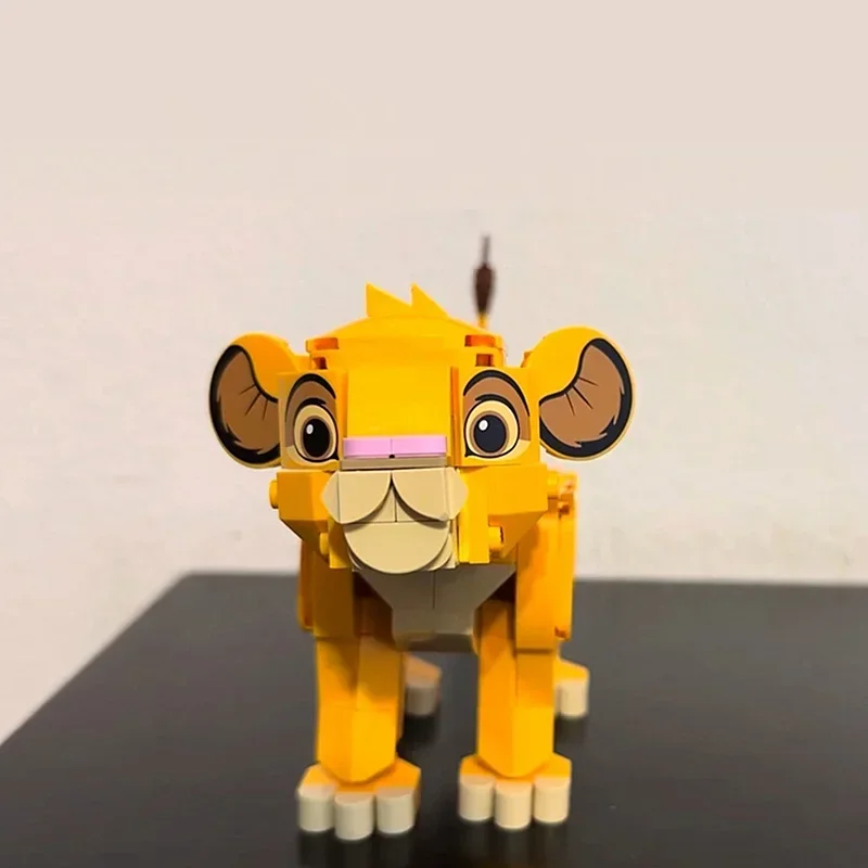 Miniso Disney Young Simba Lion King Classic Movie Series Model Building Blocks Bricks Kid Boys Girls Toys Gift Birthday Set