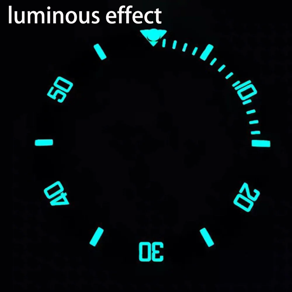 Accessori per orologi Orologio Perline circolari in ceramica adatte per orologio Water Ghost Parti di riparazione per perline notturne luminose blu