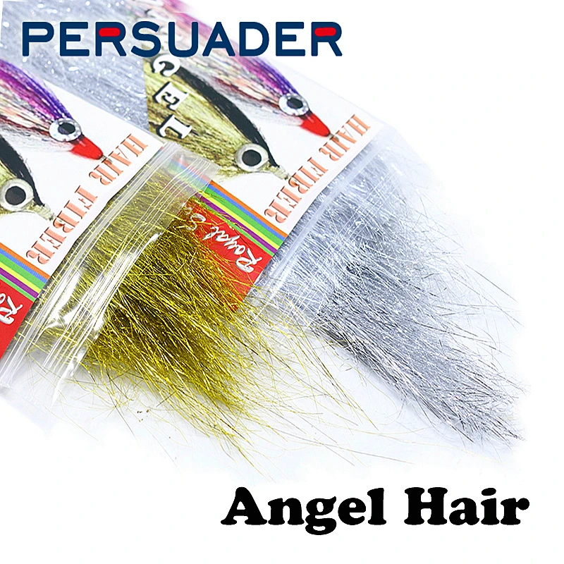 

Persuader new 2packs set 5inches long angel hair big streamer wings&bodies&tails fly tying materials mylar tinsel flash fibres