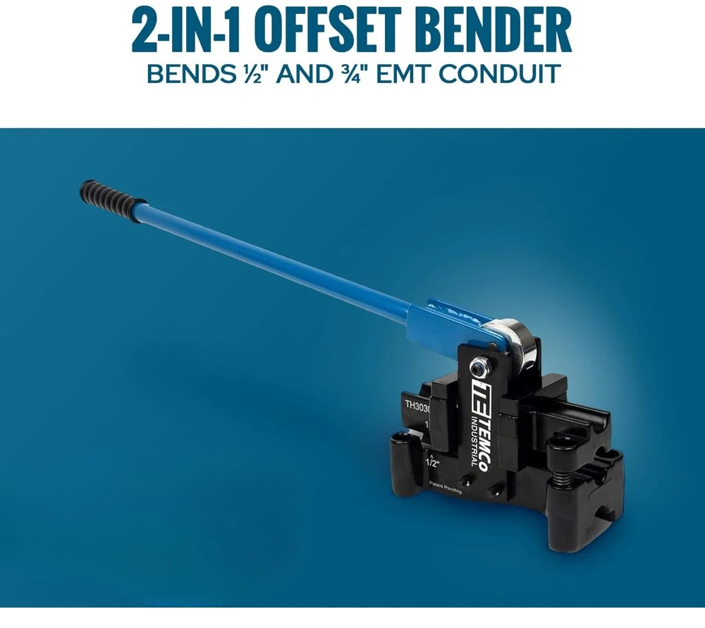 Dual Size Conduit Offset Bender 2 in 1