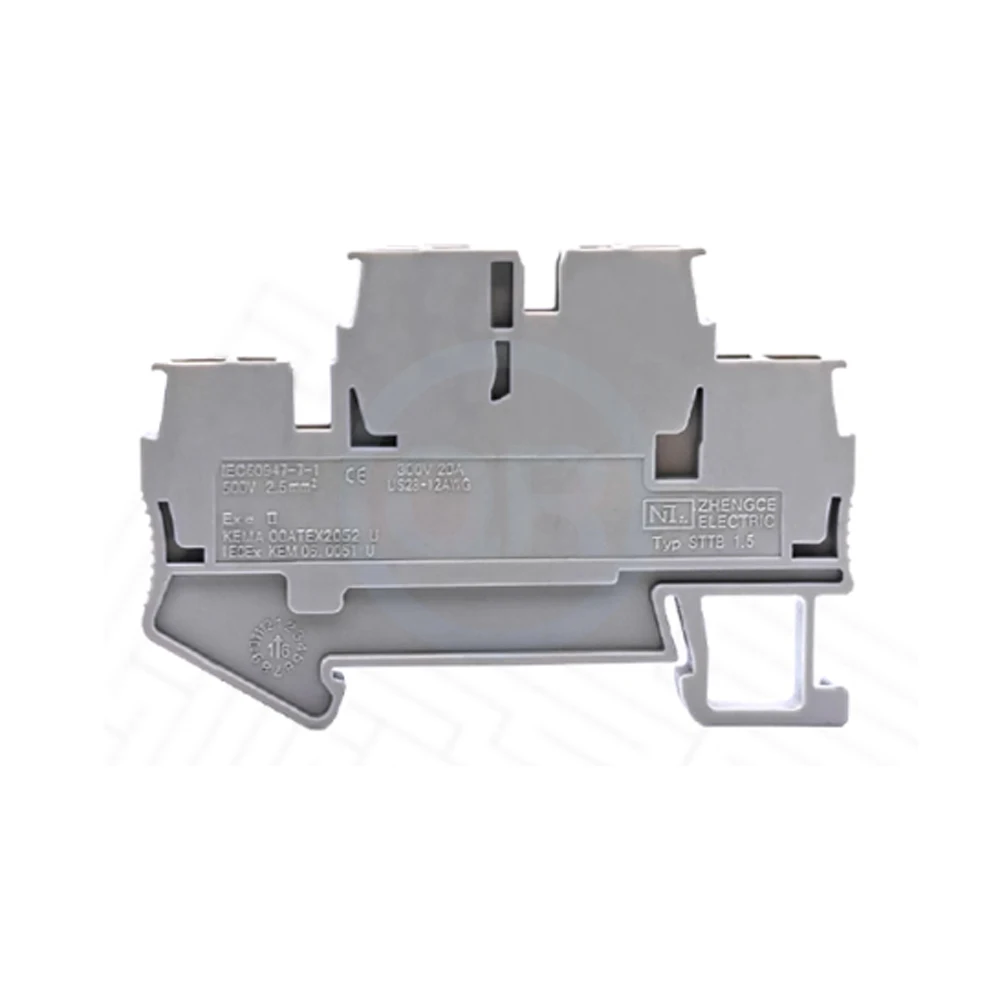 Obrázek 7: 10uo ks 2-in/2-out spring-loaded samojisticí direct-plug svorka blok STTB-1.5 dvojitá vrstva