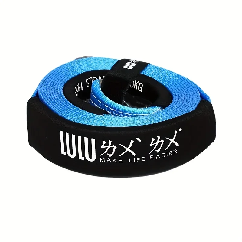 Picture 6: 5M5T Automobile Traction Rope Emergency Rescue Strong Tow Rope Polyester Automobile Trailer Belt Car Towing Hook Steel