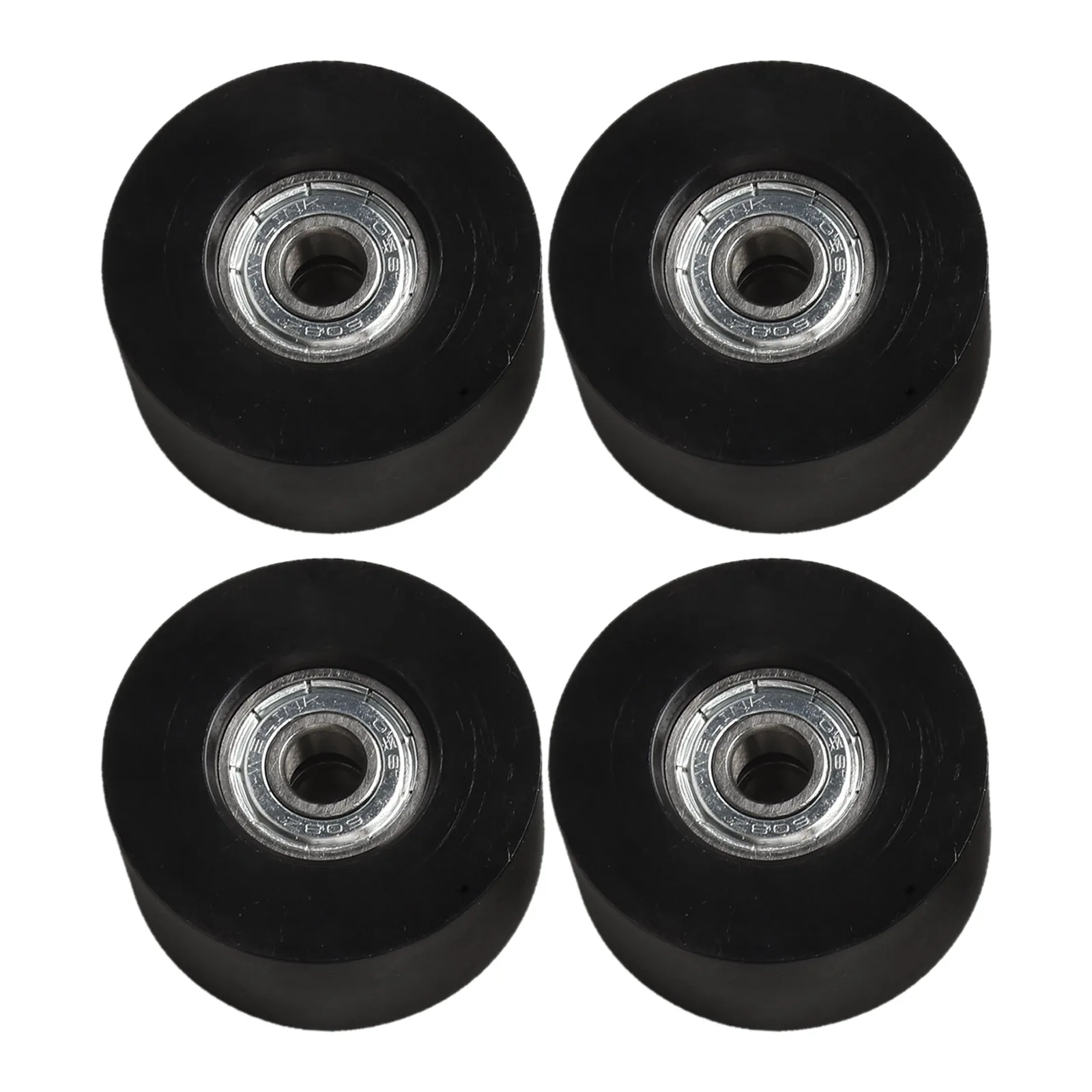 4Pcs Rowing Machine Seat Wheels Nylon Rollers With Steel Bearings Replacement Parts 45x21x8mm For Water Rowing Cardio Equipment