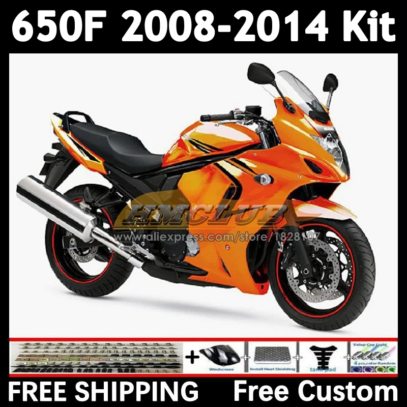 Body For SUZUKI GSXF 650 CC GSX650F 2008 2009 2010 2011 2012 2013 2014 orange stock 23No.34 GSXF650 08 09 10 11 12 13 14 Fairing