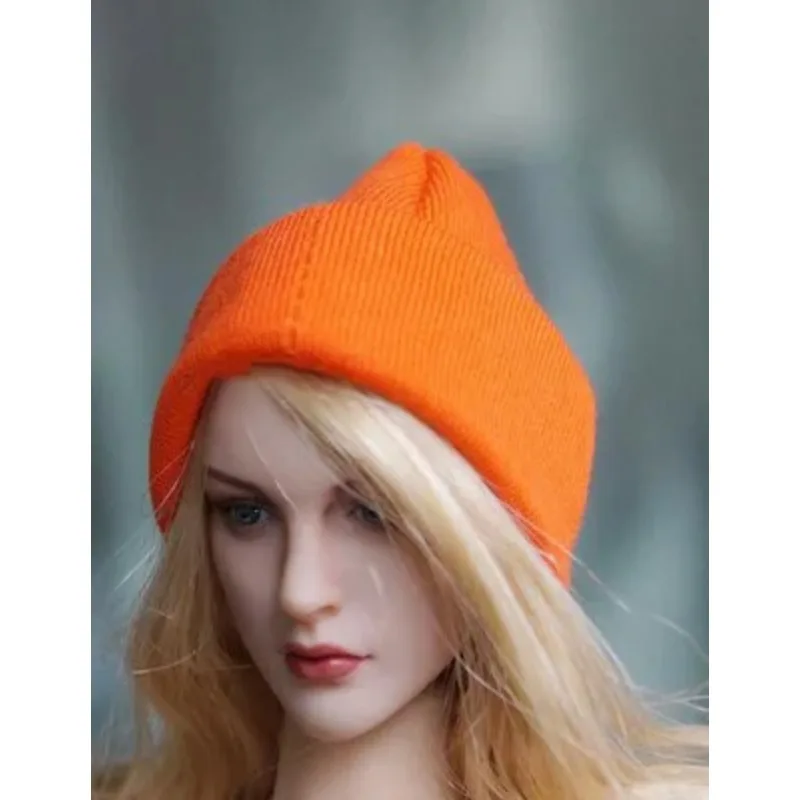 1/6 Scale Female/Male Fashion Street Style Cap Solider Knitted Beanie Hat Solid Color Model for 12