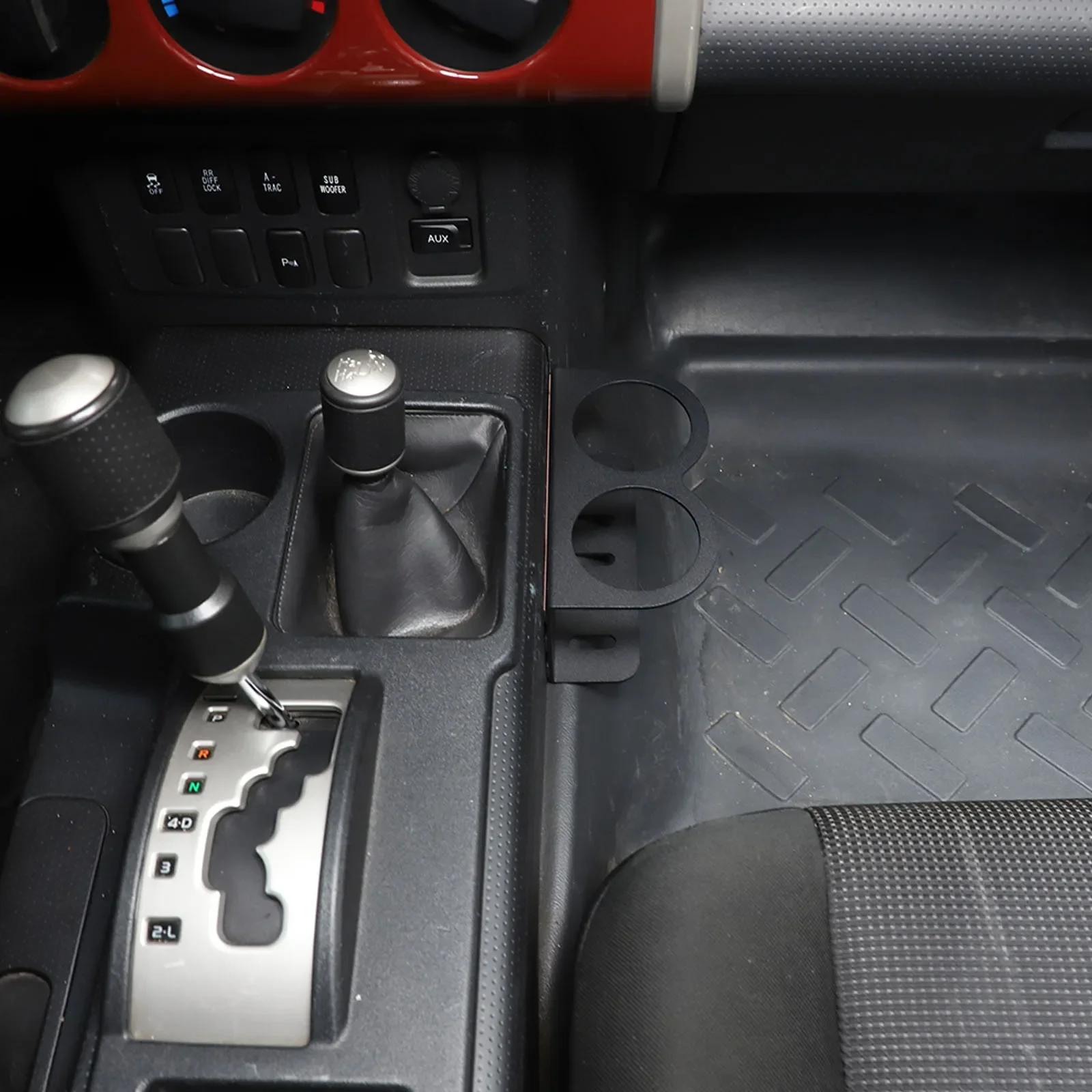 

Для Toyota FJ Cruiser 2007-2021: Органайзер-подстаканник из алюминиевого сплава для пассажира, аксессуары для интерьера автомобиля