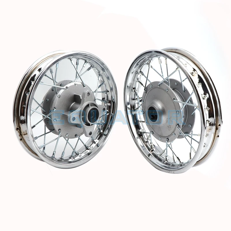 Front and Rear 1.40 X 10 inch Aluminium Alloy Wheel Rims Drum Brake hub for CRF Kayo BSE Apollo Axle hole 12mm