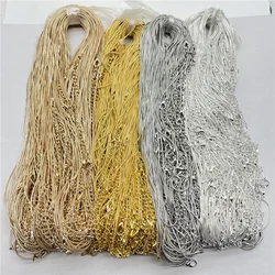 Wholesale  Chain Rope Lobster Clasp Diy Jewelry Making Round Snake Necklace Accessories Free Shipping 60Pcs
