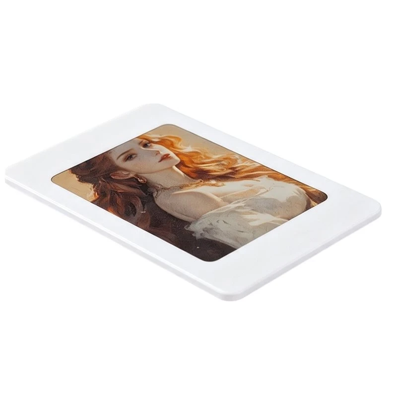 ABKQ-Magnetic 4Inch E-Ink Display Four-Color NFC Digital Photo Frame Electronic Tag With Mounting Bracket For Android For IOS