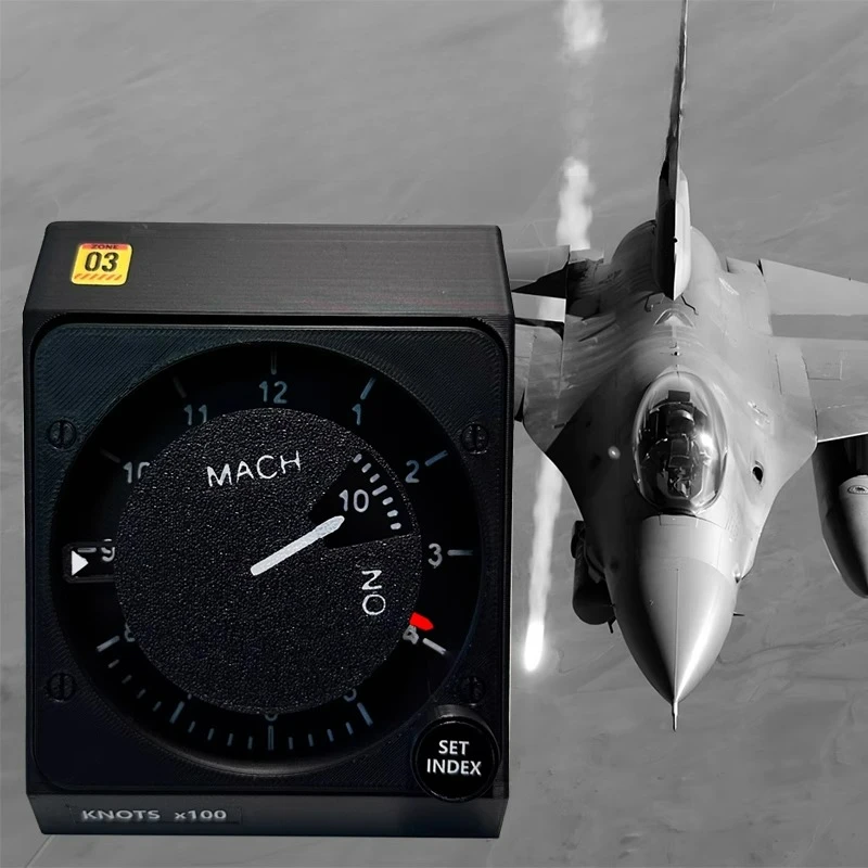 

Бесшумные часы, настольное украшение F16, индикатор скорости воздуха, стильные часы, креативное украшение для рабочего стола, подарок