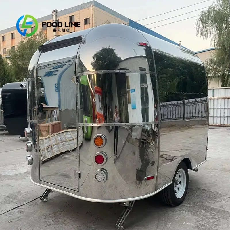 Customized Compact Fully Equipped Mobile Catering Trailer Multi Purpose for Pizza Hot Dog Candy Sales