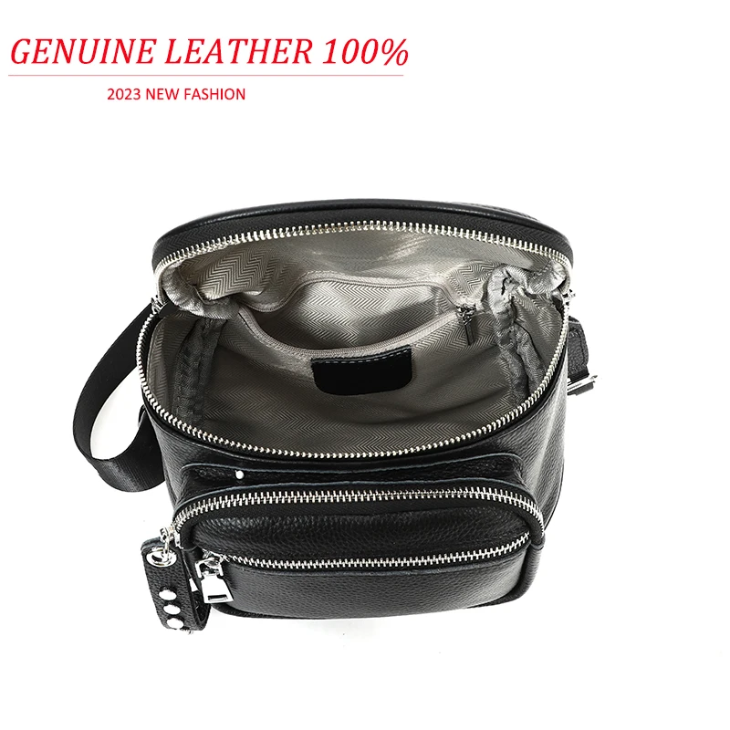 High Quality 100% Genuine Leather Women Handbags Cowhide Ladies Shoulder Bag Fashion Luxury Ladies Messenger Bag Female Tote Bag