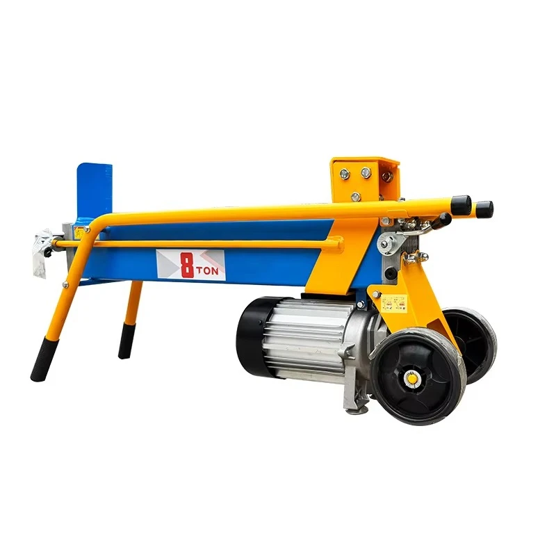 25 tons electric engine wood crusher log separator low price high quality log cutting machine