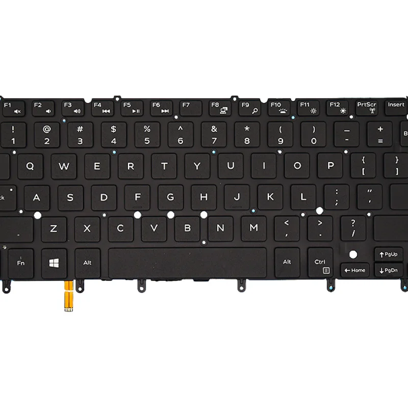 Teclado retroiluminado de EE. UU. Para portátil DELL Inspiron XPS 13, 7000, 7347, 7348, 7352, 7353, 7359, 15, 7547, 7548, 9343, 9350, 9360, N7548, negro