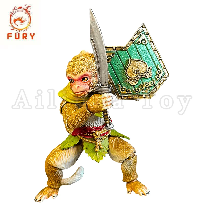 Fury Toys 1/18 Figura de Ação Macaco Dourado da Montanha das Flores e Frutas Edição Limitada Exposição WF