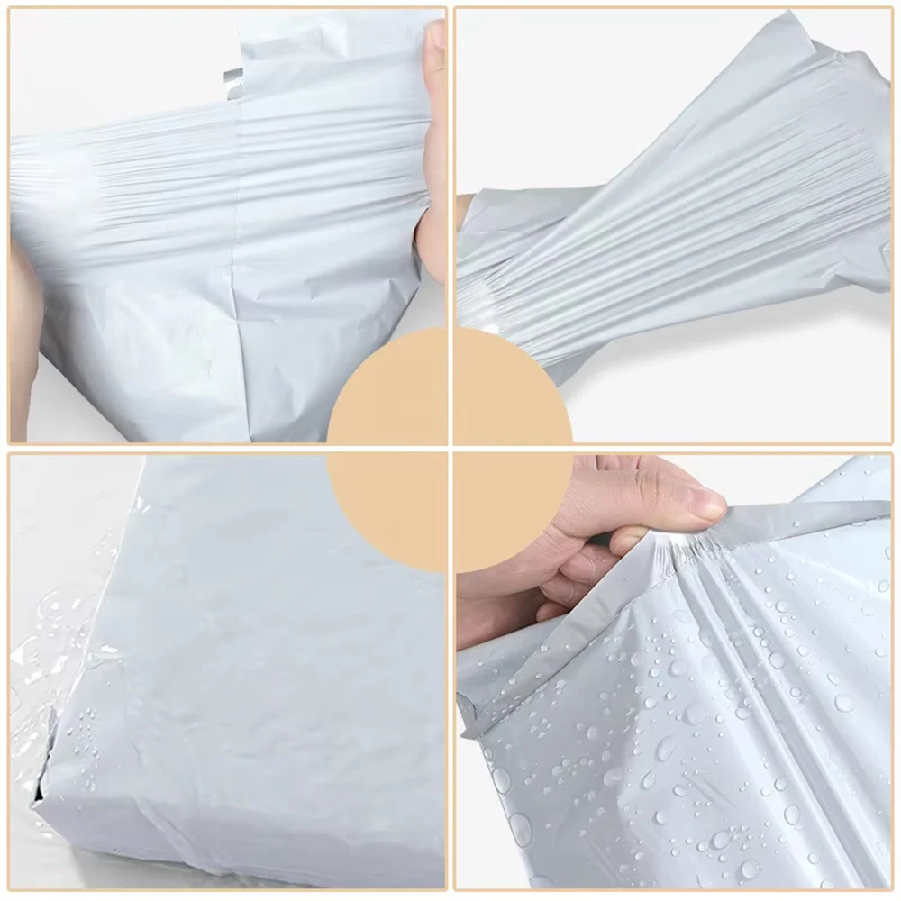 Shipping Envelope Bags Plastic Express Envelope Storage Bags Collection Grey Rose Color Mailing Bags Self Adhesive Seal Courier