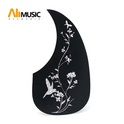 1PC Comma Style Hummingbird Flower Pickguard Pick Guard Anti-scratch Plate for 40/41' Acoustic Guitar Music Parts