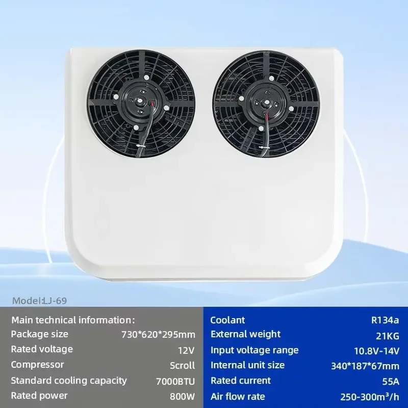 Rooftop Double Fan for Truck Bus Camper RV Powerful Cooling Easy Installation Perfect for Long-Haul Comfort view 2