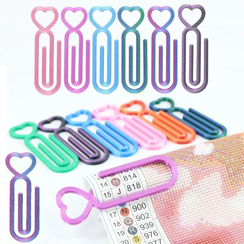 Diamond Painting Art Canvases Roller Clips, Large Paper Clip Holder for Diamond Painting, Canvas & Paint Paperclips for DIY Art