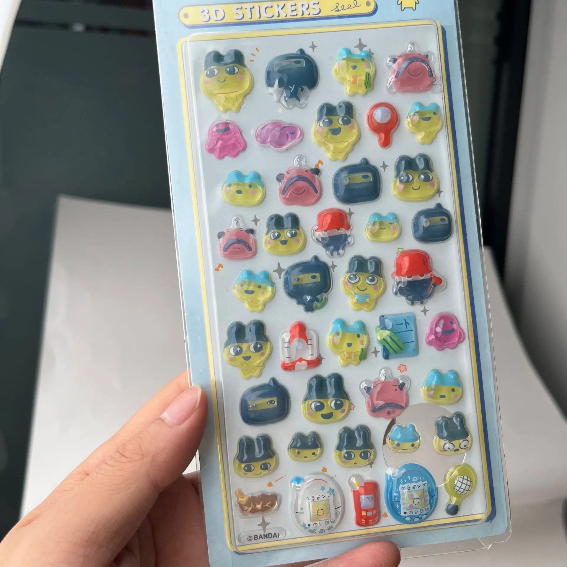 Cute Tamagotchi 3D Puffy Stickers Retro Digital Pet Embossed Decal Transparent Bubble Phone Laptop Decor Mini Kawaii Gift Fans - view 5