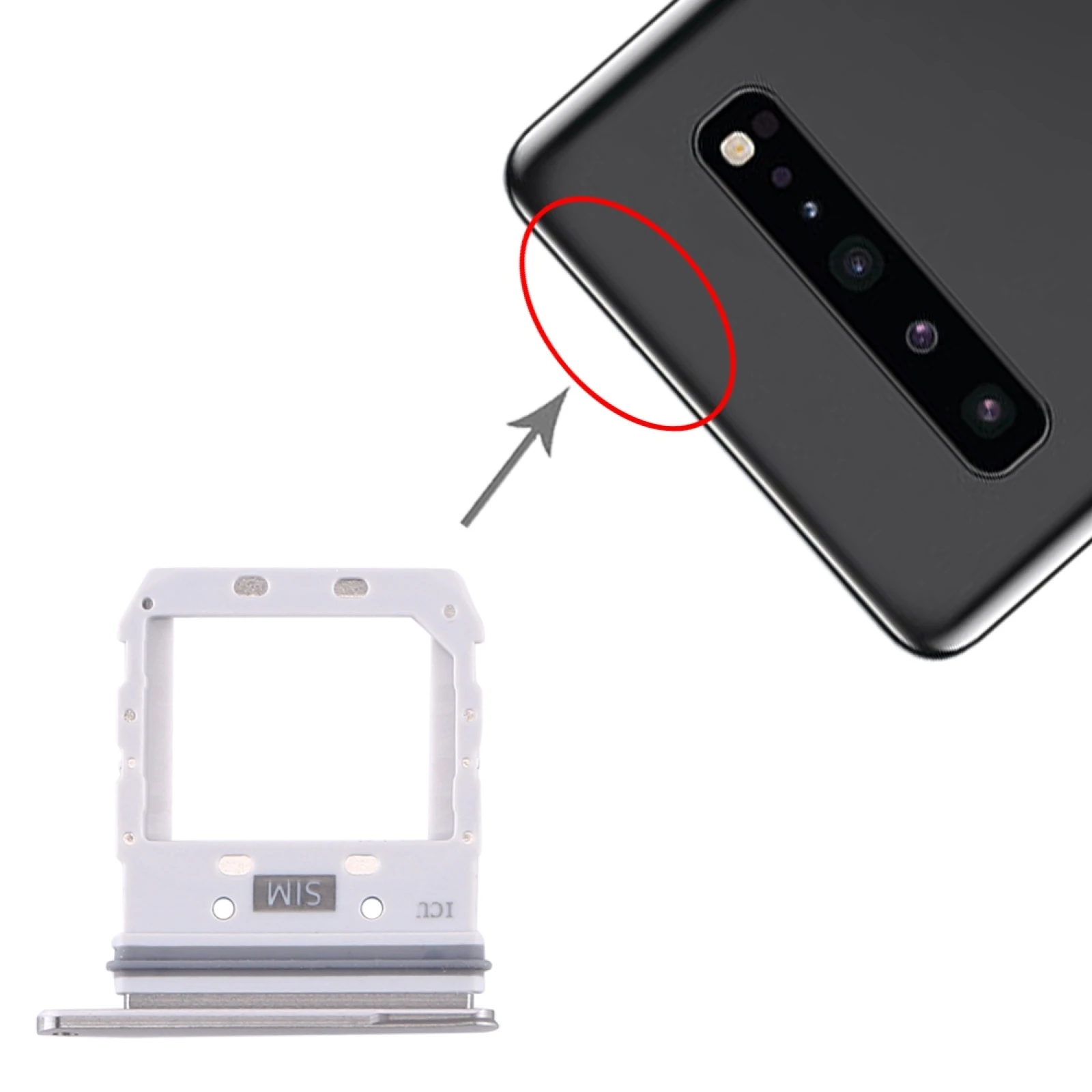 Para Samsung Galaxy S10 5G SIM Card Tray Substituição Parte