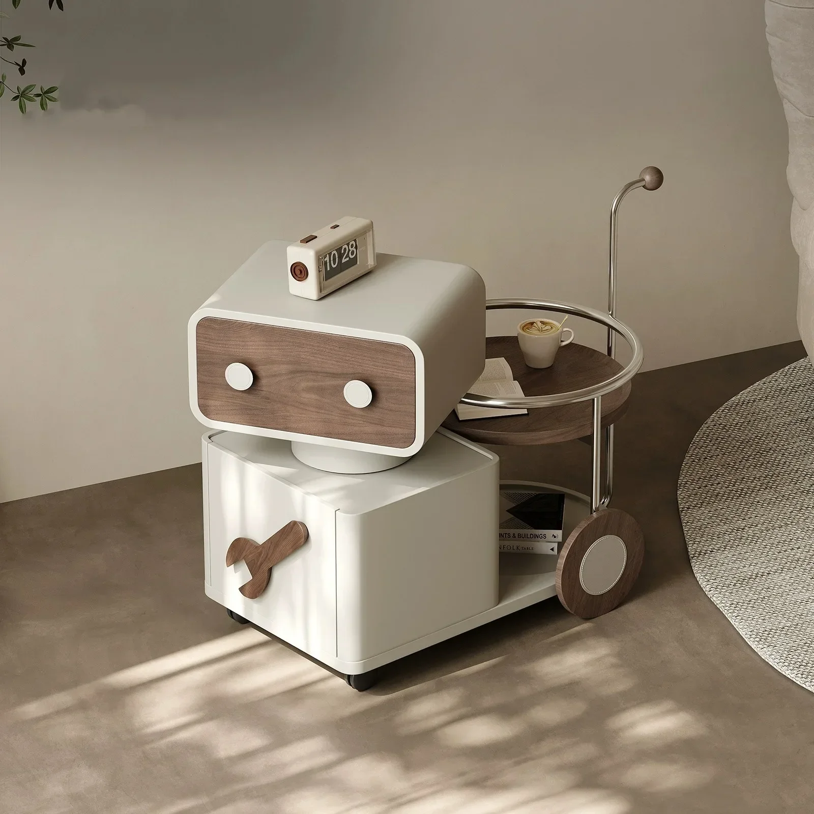 

Minimalist creative trolley side few living room small apartment sofa storage can be moved