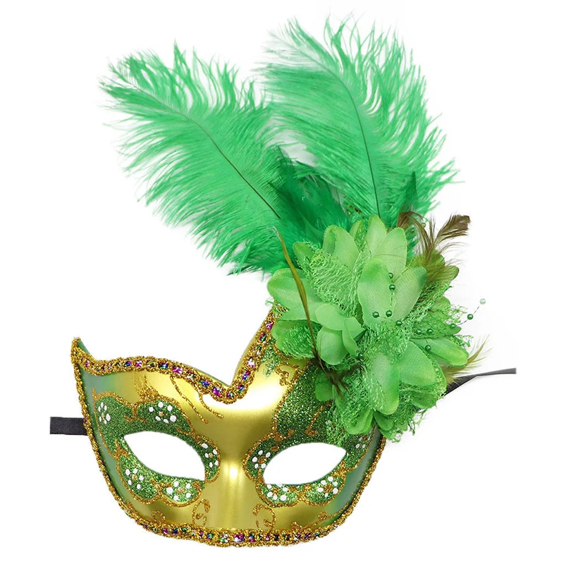 Masques de mascarisme de plumes, accessoire de festival de carnaval, jouet de rencontre sexy, cadeaux de fête de Noël, masque pour les yeux de Pâques et d'Halloween