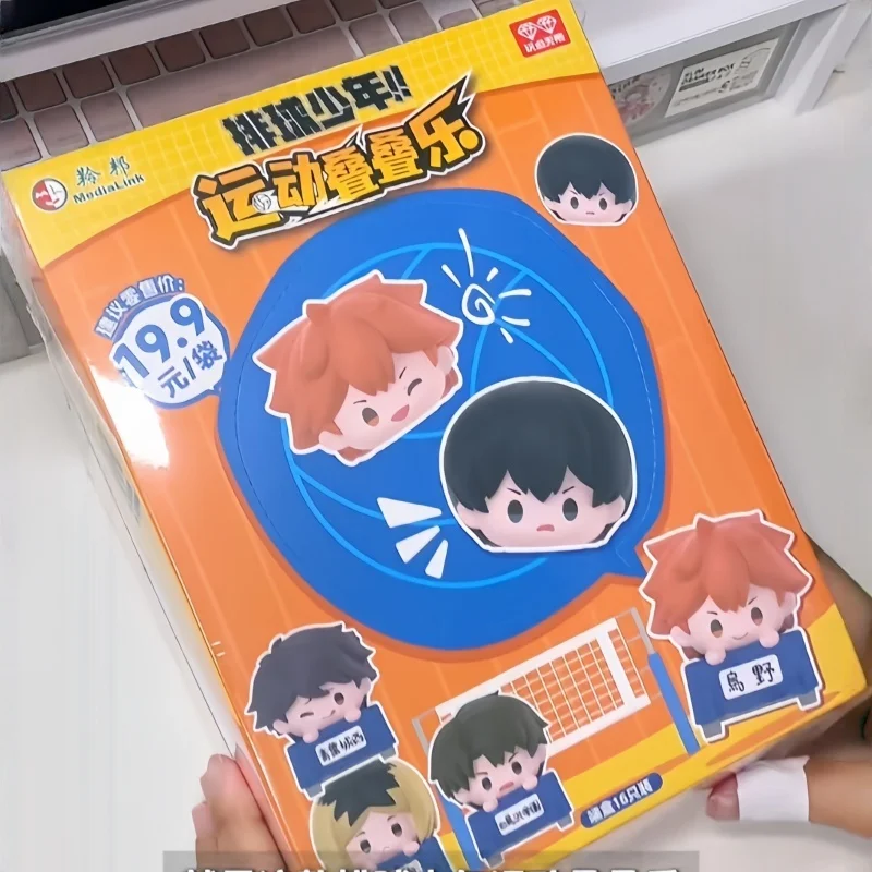 

In Stock New Haikyuu!! Sports Stacking Theme Blind Box Mini Doll Peripheral Anime Figures Desktop Decoration Accessories Toys