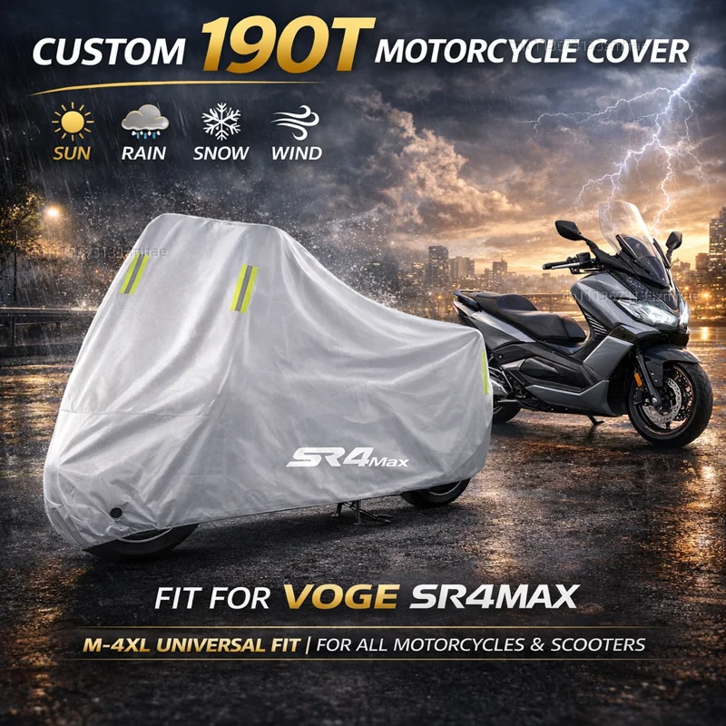 

For VOGE SR4MAX SR4 MAX sr4max 2022 2023 2024 2025 Motorcycle Cover Waterproof Heavy Duty Outdoor Rain Dust Sun Protector