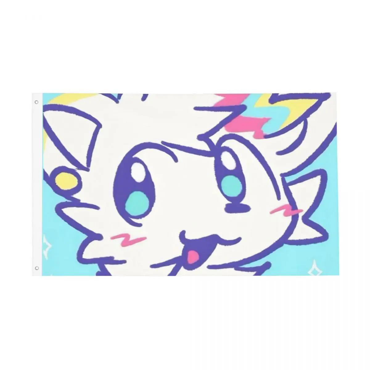 Boykisser Silly Cat Flag Outdoor Banner All Weather Furry Decoration Double Sided 2x3 3x5 4x6 FT Flags