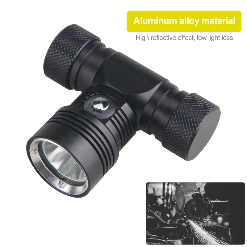 10000LM LED Headlamp Diving Headlight black with Built-in Battery Flashlight USB Rechargeable Head Lamp Torch Light Lantern