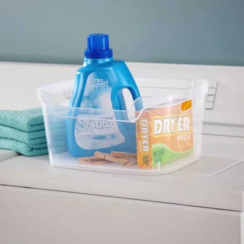 Grande compartimento aberto, transparente